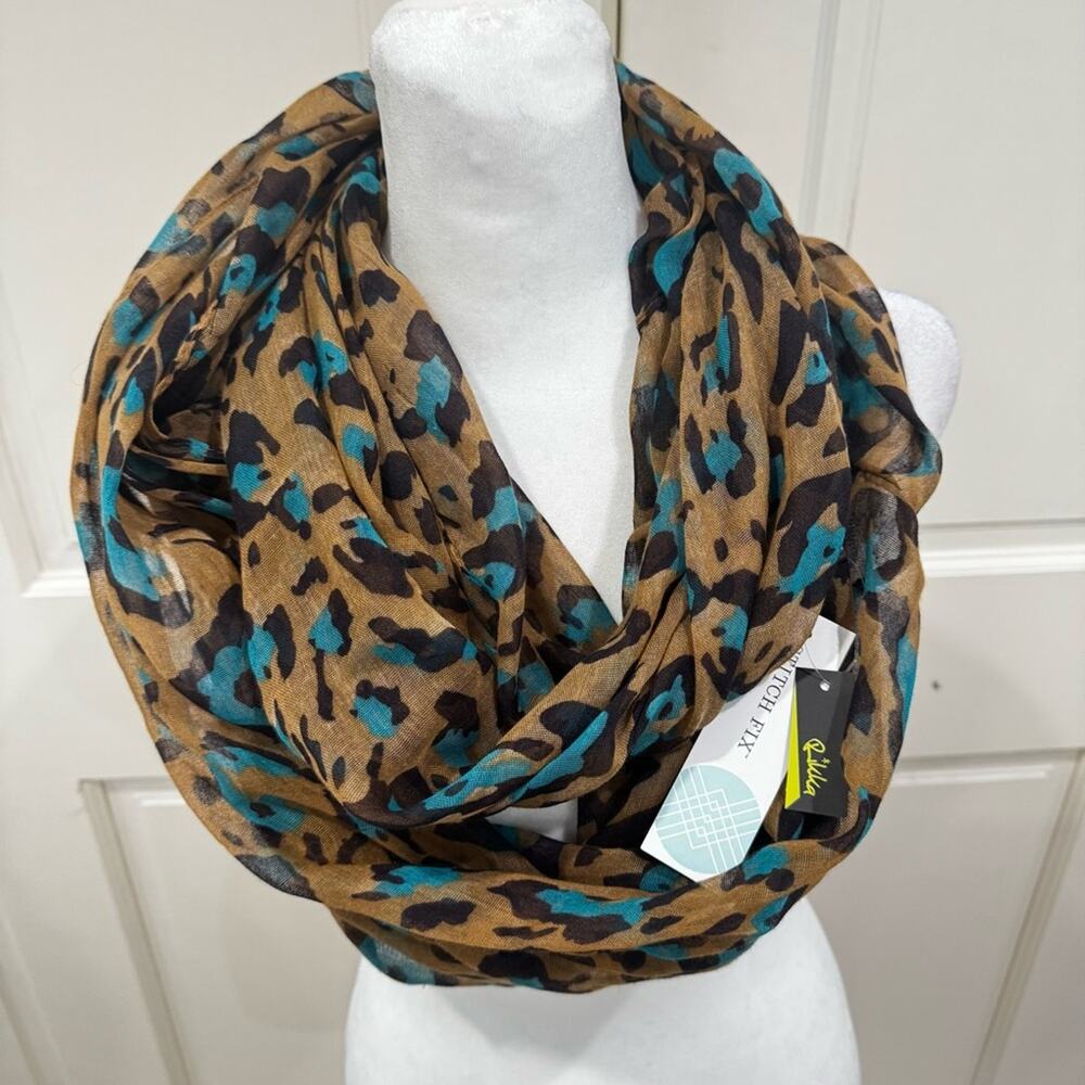 41 Hawthorn Animal Print Scarf, Infinity Scarf, NWT